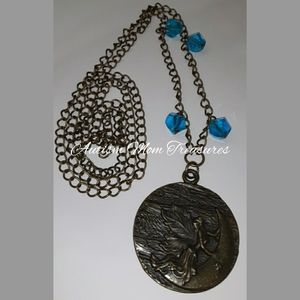 Bronze Fairy Moon Necklace 🧚🌙 Handmade